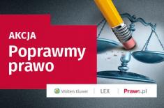 Dużo przepisów do poprawy - do końca grudnia czekamy na zgłoszenia