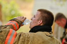 Strażacy ratownicy OSP z legitymacją w mObywatelu