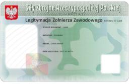 Książeczkę wojskową żołnierza zawodowego zastąpi karta ID