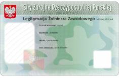 Książeczkę wojskową żołnierza zawodowego zastąpi karta ID