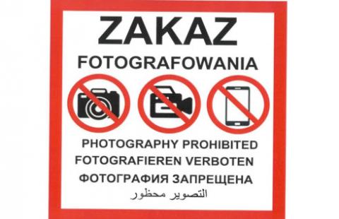 Zakaz fotografowania już nie taki straszny - dotyczy tylko niektórych obiektów