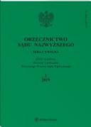 Orzecznictwo Sądu Najwyższego. Izba Cywilna - Nr 1/2019