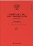 Orzecznictwo Sądu Najwyższego. Izba Karna - Nr 1/2019