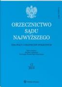 Orzecznictwo Sądu Najwyższego. Izba Pracy i Ubezpieczeń Społecznych - Nr 12/2019