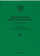 Orzecznictwo Sądu Najwyższego. Izba Cywilna - Nr 3/2022