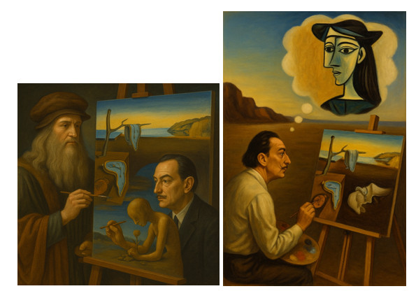 Obraz Salvadora Dali „Trwałość pamięci”. Dopowiedzenia - dozwolony użytek i AI.