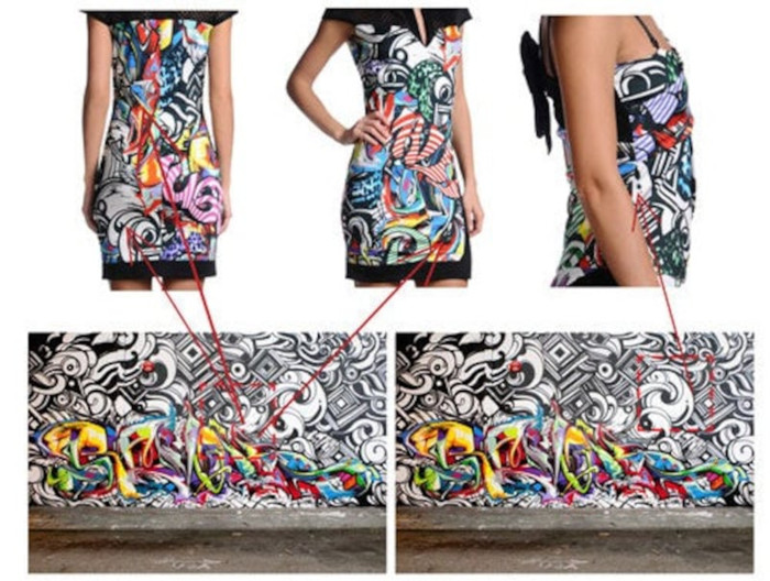 Graffiti na sukience