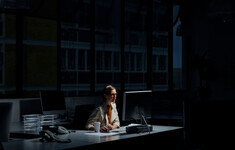 biznes ludzie komputer