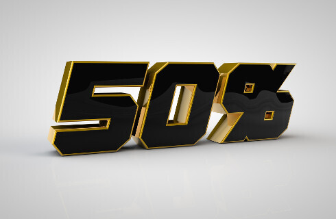 50 procenty proporcje udzialy