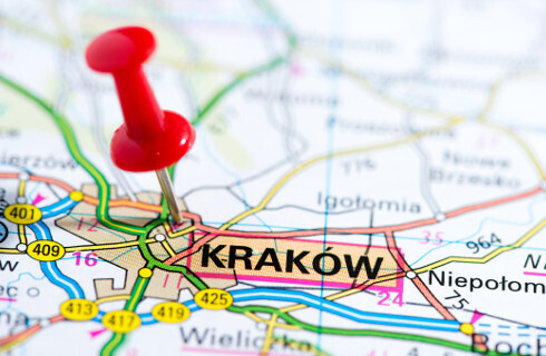 krakow mapa