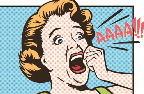 komiks kobieta okrzyk strach 000001