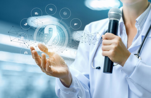 lekarka mikrofon zarzadzanie pytajnik