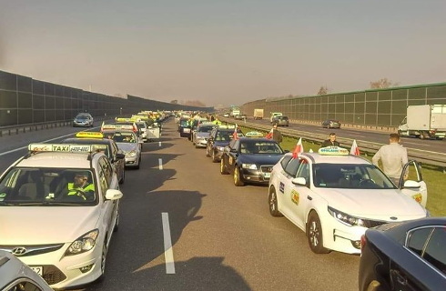 strajk taksowki stowarzyszenie lodzki taksowkarz