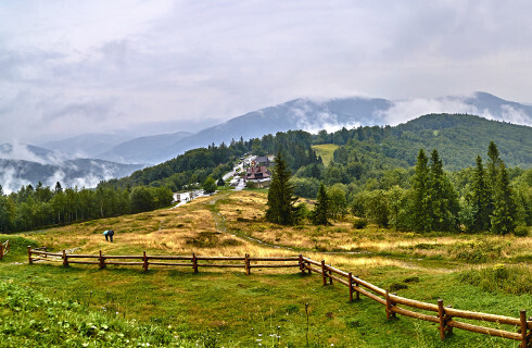 ustron gory beskidy panorama