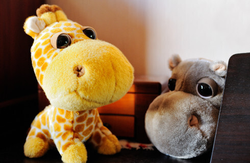 zyrafa hipopotam pluszak maskotka zabawka