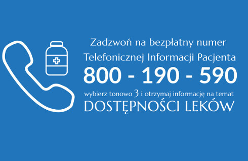 infolinia dostepnosc lekow