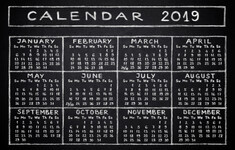 kalendarz 2019