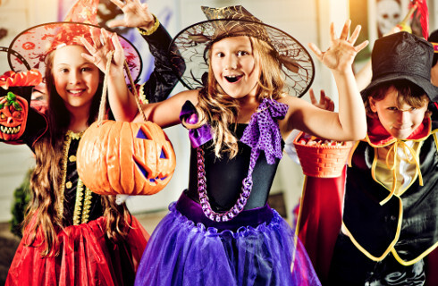 halloween dzieci dynia