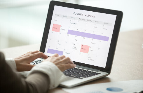 laptop plan kalendarz