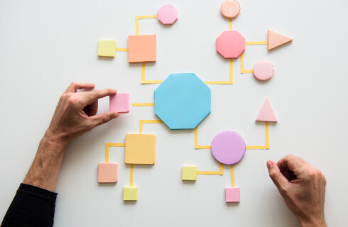 diagram strzalki rece dlonie