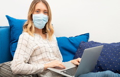 koronawirus maska maseczka kwarantanna praca dom