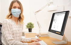 koronawirus maska maseczka kwarantanna praca dom