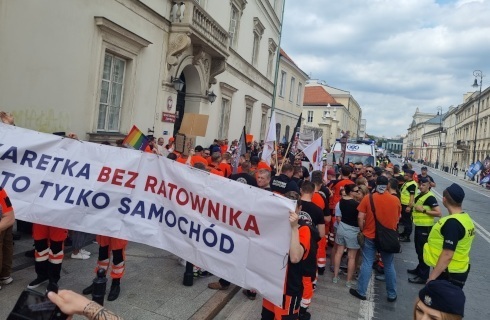ratownictwo medyczne protest 08 09 2021