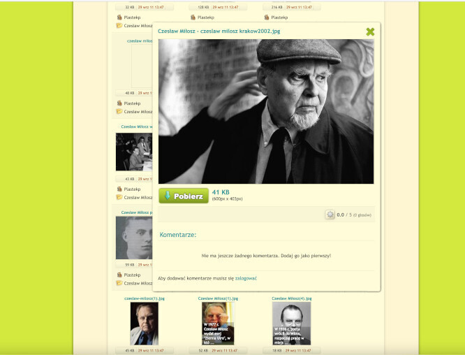 Czesław Miłosz na Chomikuj.pl