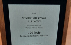 medal 20 lecia fundacji rektorow polskich