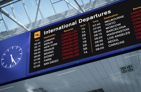 lotnisko lot odwolany opozniony