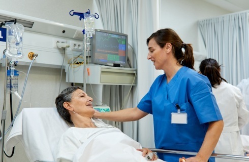 pielegniarka pacjentka