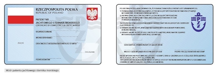 Patent jachtowego sternika morskiego