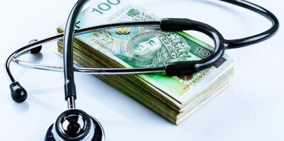 stetoskop pieniadze zlotowki