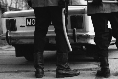 milicjanci fiat stan wojenny pala