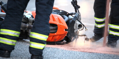 motocykl policja wypadek