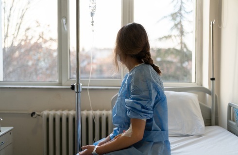 szpital pacjentka kroplowka