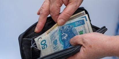 zlotowki banknoty portfel