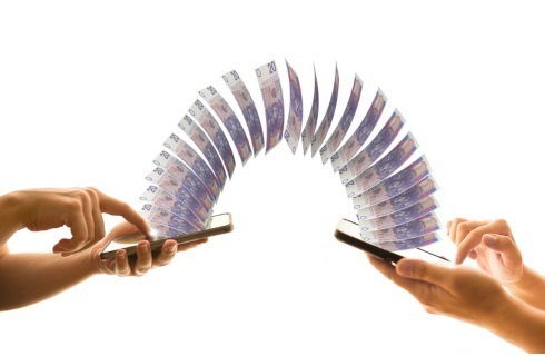 zlotowki banknoty telefon przelew