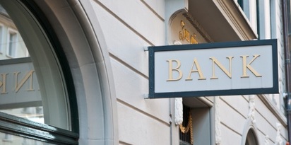 bank napis szyld