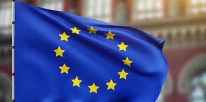 unia flaga gwiazdki budynek