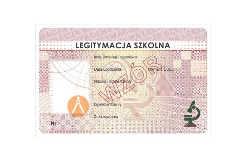 legitymacja szkolna wzor 2023