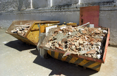 pojemniki kontener gruz odpady