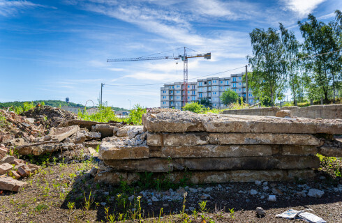 budowa dzwig zuraw bloki