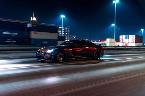 samochod noc wyscig 098