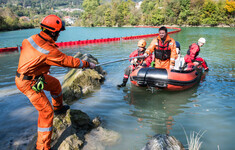 powodz zalanie straz ponton