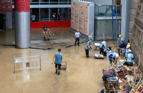 powodz zalanie sklep galeria handlowa