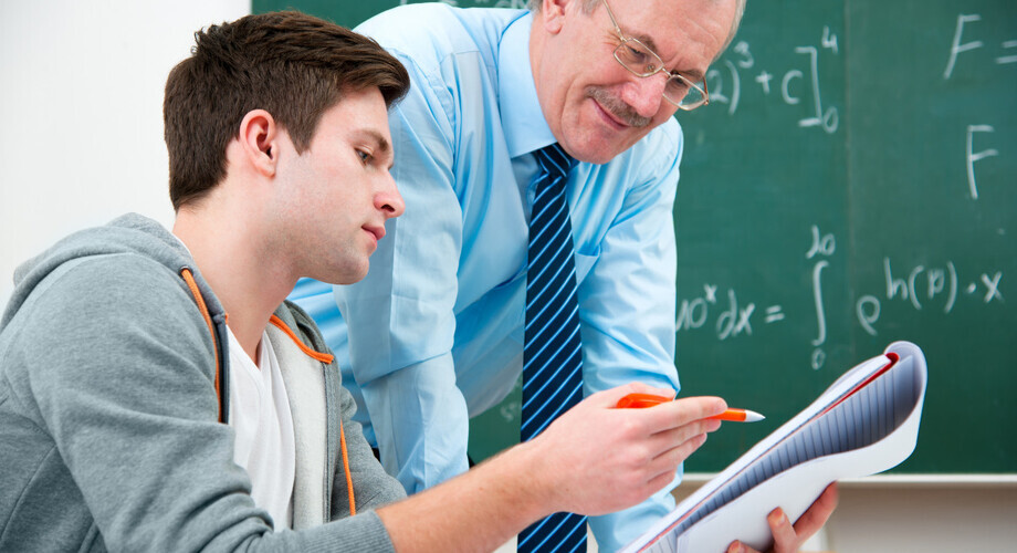 nauczyciel uczen matematyka