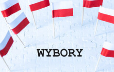 wybory polskie flagi