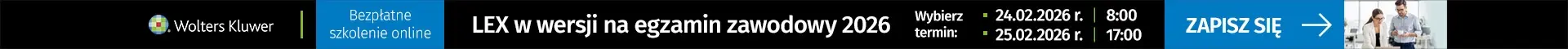 Bezpłatne szkolenie LEX w wersji na egzamin zawodowy radcowski i adwokacki 2026
