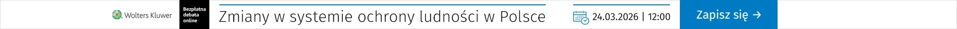 bezpłatna DEBATA ONLINE Zmiany w systemie ochrony ludności w Polsce 24.03.2026 | godz. 12:00